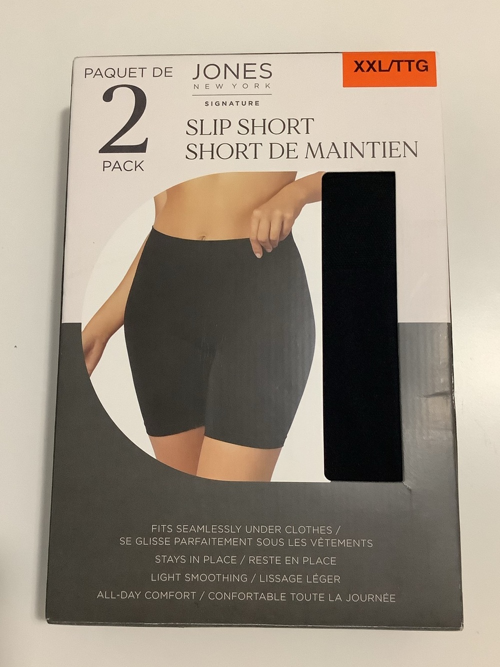 Jones New York Black Women's Slip Shorts - 2 Pack Sz. XXL